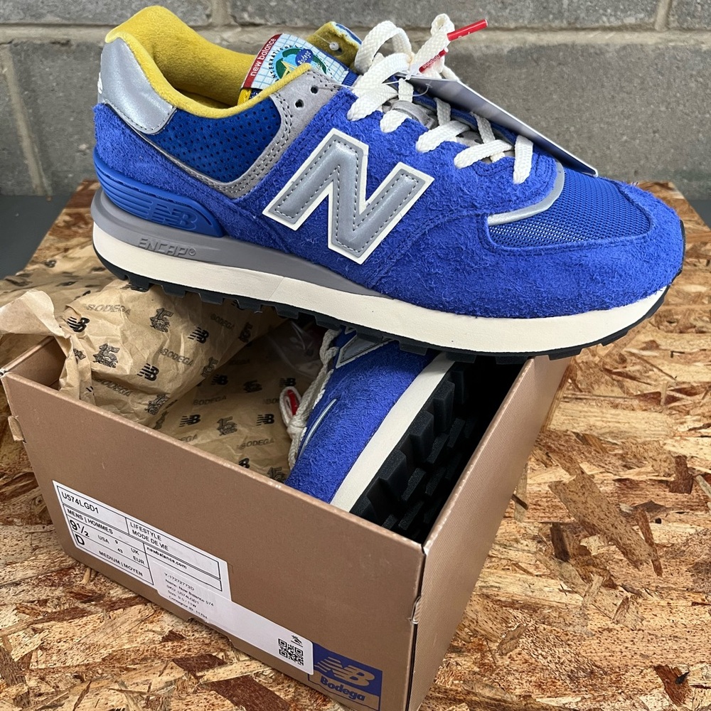 New Balance 574 Legacy x Bodega “Departure” Blue, US Men’s 9.5, EUR Men’s 43